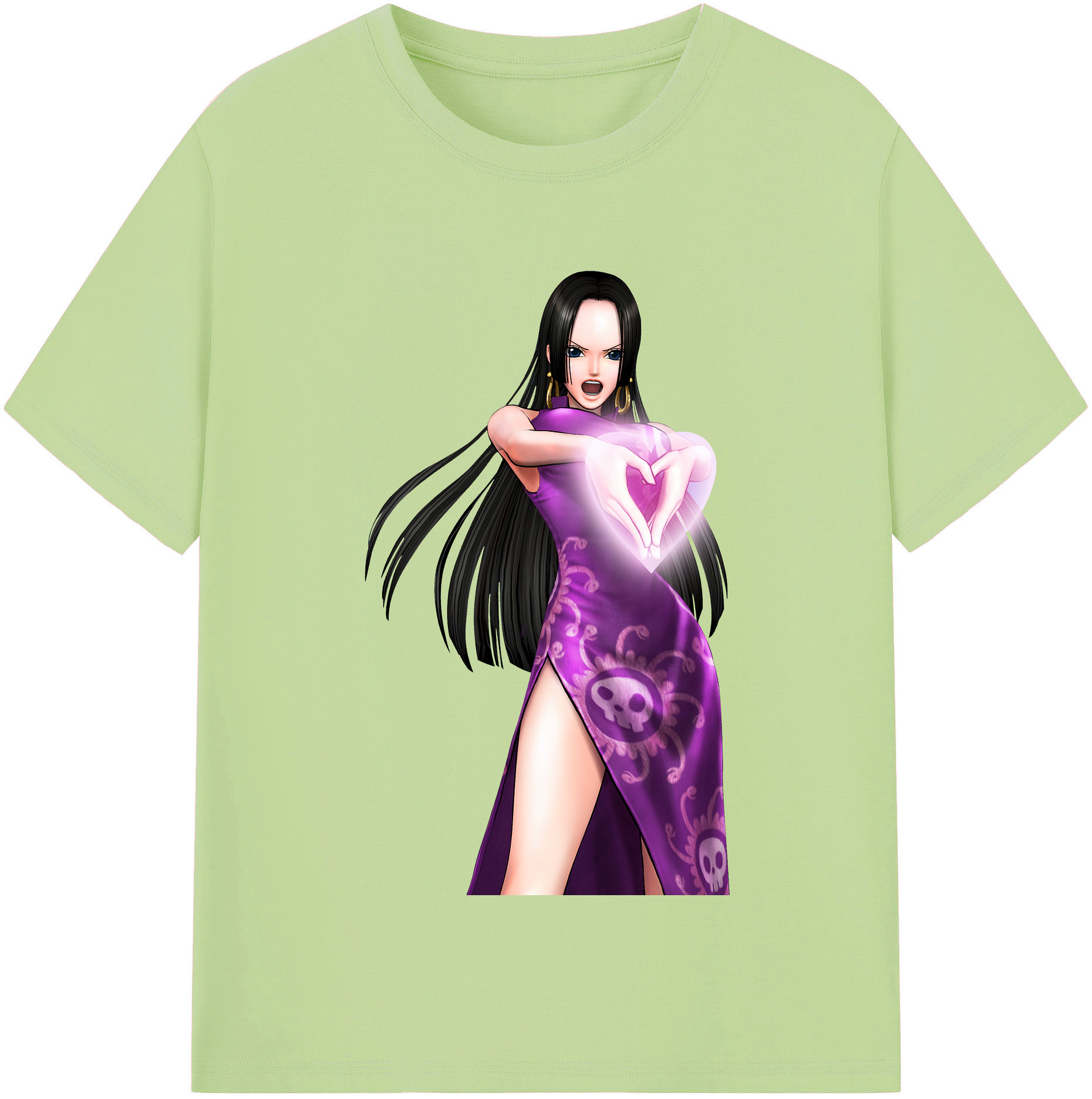 ワンピース ボア・ハンコック ONE PIECE Boa·Hancock 綿100％半袖Tシャツ（フロントプリント）